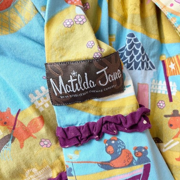 Matilda Jane Paint by Numbers Woodland Creatures Novelty Dress - Size 6 - Picture 4 of 4